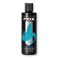 Semi-Permanent Hair Color - HAIR COLOR AQUAMARINEBenefitsCruelty-FreeSemi-PermanentHydratingZero DamageNo Harsh Chemicals (Peroxide, Ammonia, or PPD)VeganFeaturesArctic Fox Aquamarine is a vibrant turquoise shade that is highly pigmented.It'll turn out most vividly on pre-lightened hair, but can still work to give a deep teal tint to darker shades of unbleached hair.Always do a patch and strand test before coloring. - Semi-Permanent Hair Color Arctic Fox Aquamarine, Permanent Hair Dye Colors, Hair Color Brands, Arctic Fox Hair Color, Fox Hair, Semi Permanent Hair Dye, Semi Permanent Hair Color, Permanent Hair Dye, Hair Rinse