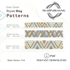 Miyuki Ring, Ring Patterns, Seed Bead Ring, Diy Beaded Ornaments, Beaded Jewelry Pattern, Ring Pattern, Loom Bracelet Patterns, Bracelets Patterns, Ring Tutorial