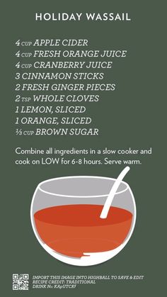 the recipe for apple cider juice is shown in this graphic above it's description