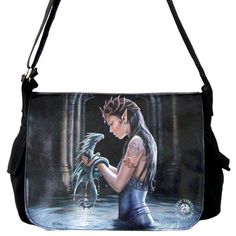 Water Dragon Messenger Bag by Anne Stokes Anne Stokes Dragon, Dragon Gifts, Tas Bahu, Fantasy Love, Amy Brown, Dragons Gift, Fairy Dragon, Fairy Gifts