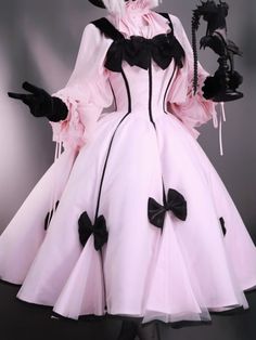 [$224.50]Elegant Black Bowknots Pink Corset Dress Tea Party Dress Black And Pink Prom Dress, Pink Corset Dress, Tea Party Dress, Boned Bodice, Pink Corset, Graduation Outfit, Midi Skirts, Really Cute Outfits, Fancy Outfits