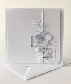 a close up of a card with flowers on it