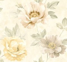 Kinsley Cream/Gold Wallpaper from the Providence Collection by Mayflower Victorian Wallpaper Vintage, Champagne Backdrop, Cream And Gold Wallpaper, Peelable Wallpaper, Floral Wallpaper Nursery, Victorian Wallpaper, Vintage Floral Wallpapers, Boho Wallpaper, Drops Patterns