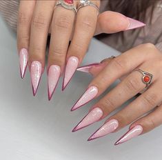 Summer Nails Stiletto, Pointy Nail Designs, Stilleto Nails Designs, Hand Tattoos For Girls, Stiletto Nail Art, Stiletto Nails Designs, Nails Only, Unique Acrylic Nails, Bling Acrylic Nails