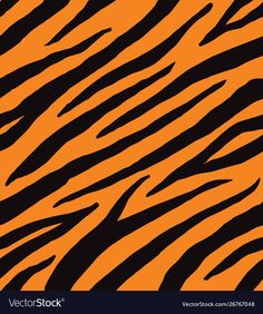 an orange and black tiger print background