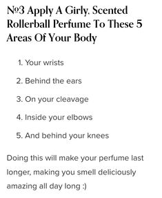 Rollerball Perfume, How To Use, How To Apply, Quick Saves