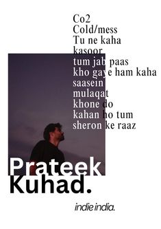 a man standing in front of a white background with the words pratek kunad