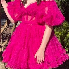 Size 4. The Color Is Fuschia. Never Been Altered. Worn For 1 Hour Dresses Homecoming, Sherri Hill Dresses, 4 Dresses, Sherri Hill, Homecoming Dress, Wearing Dress, Homecoming Dresses, Homecoming, Size 4