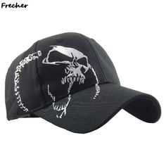 Bone Bordado, Embroidered Skull, Baseball Caps Fashion, Cap For Men, Sports Baseball, Fashion Black, Skull Cap, Baseball Caps, Black Pattern