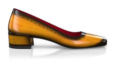 Woman`s Luxury Block Heel Shoes are handcrafted by individual order. Upper material is made by leather, premium leather. Insole and lining materials - leather. Your new shoes will be handcrafted especially for you and delivered for free to your home or office in 1-2 weeks. Included option for free return and remake if the shoes do not fit.Only now all this is available at an exclusive price of $252.00.Proceed with you order now. Luxury Yellow Leather Shoes For Formal Occasions, Yellow Luxury Leather Shoes For Formal Occasions, Formal Yellow Leather Shoes With Leather Sole, Luxury Yellow Leather Formal Shoes, Elegant Yellow Leather Shoes, Elegant Yellow Leather Shoes With Round Toe, Orange Leather Formal Shoes With Round Toe, Formal Orange Leather Shoes With Round Toe, Elegant Orange Heels