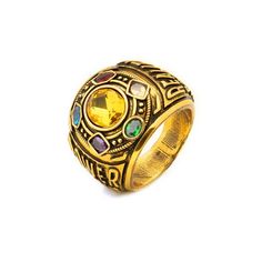 rings-New Fashion Men's Power Ring ,Cosplay Alloy Ring Jewelery Infinity Wars Thanos Jewelery Letter Men's RingModel Number:1005002911543881 Infinity Stones Powers, Thanos Infinity Gauntlet, Infinity Gauntlet, Power Ring, Letter Ring, Jewels Rings, Golden Ring, Infinity Ring, Crystal Rings