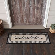 Finders Keepers Farmhouse Welcome Coir Rug Rect 17x48 - The Village Country Store Coir Rug, Warm Farmhouse, Entryway Style, Welcome Door Mat, Welcome Message, Vhc Brands, Country Lifestyle, Welcome Door, Coir Doormat