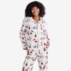 Company Cotton™ Family Flannel Womens Classic Pajama Set Womens Flannel Pajamas, Holiday Flannel, Flannel Pjs, Pajama Bottoms Womens, White Pajamas, Women's Henley, Classic Pajamas, Winter Plaid, Flannel Pajama Sets