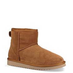 Koolaburra by UGG-Burra Mini Boot - Men's Have a one-of-a-kind plush experience donning the Koolaburra by UGG Burra mini boot. Designed with soft suede, this slip-on boot features sheepskin and faux fur interior for pampering comfort. Ugg Boots With Bows, Ugg Boots Cheap, Ugg Boots Tall, Mini Boots, Ugg Style, Mens Winter Boots, Vegan Boots, Koolaburra By Ugg, Sheepskin Boots