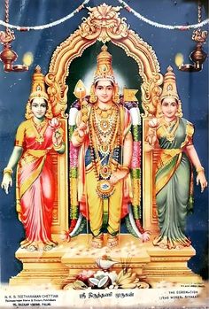 an image of lord and goddess in india