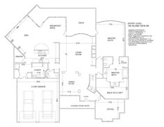 the floor plan for an apartment with three bedroom and two bathroom areas, including one living room