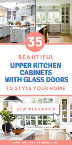 the 25 beautiful upper kitchen cabinets with glass doors to style your home