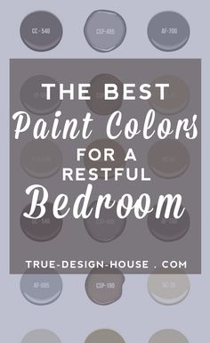 the best paint colors for a restful bedroom