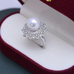 Get dressed up with our 10-11mm Freshwater Pearl & Round Cubic Zirconia. It has the perfect combination of elegance and style. The freshwater pearl creates a timeless look that makes this piece an ideal choice for any outfit. The round cut Cubic Zirconia add just the right amount of sparkle and shine to the overall design. This ring is perfect for special occasions or everyday wear, so you can show off your glamourous side no matter where you go. 10-11mm Freshwater Pearl Earrings This popular ea Luxury Brilliant Cut Pearl Ring With Cubic Zirconia, Luxury Diamond White Pearl Ring For Formal Occasions, Luxury Pearl Ring With Brilliant Cut Cubic Zirconia, Luxury Cubic Zirconia Ring With Brilliant Cut, Luxury Pearl Drop Ring For Formal Occasions, Elegant Diamond White Brilliant Cut Pearl Ring, Brilliant Cut Diamond White Pearl Ring, Elegant Cubic Zirconia Rings, Timeless Pearl And Diamond Ring