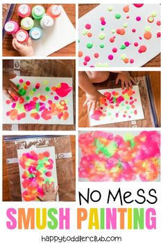 no mess art project for toddlers to do with the kids