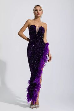 Purple Sequins Dress, Sequin Feather Dress, Dress With Feathers, Silver Sequin Top, Glitter Wedding Dress, Satin Corset Dress, Plus Size Corset, Bandage Midi Dress, Linen Mini Dress