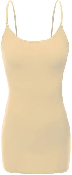 This is a must-have in your wardrobe, great to go under anything with adjustable straps. This sexy and comfortable long spaghetti strap cami is perfect for layering or to wear by itself for any situation. A basic and essential piece of clothing for all women! Fits True to Size 95% Cotton, 5% Spandex Adjustable Straps Long Enough to cover hips or sits at hip naturally. Single Layer construction. No Built-in Bra Shelf Basic and Essential Tunic Camisole for every woman's closet Cold Wash Woman's Closet, Layering Cami, Womens Closet, Tunic Tank Tops, Online Clothing Boutiques, Cami Tanks, Online Womens Clothing, Piece Of Clothing, Spaghetti Strap