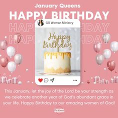 Heavenly Father, thank You for every GO Woman celebrating a January birthday. We pray You fill their lives with joy, peace, and overflowing blessings in this season of new beginnings. May they walk in Your grace and strength, fulfilling every purpose You have for them. Surround them with love and favor, and let this year be a testimony of Your faithfulness. In Jesus' name, Amen.

Happy Birthday to every GO Woman celebrating this month! You are loved, cherished, and prayed for.

#JoyousJanuary...