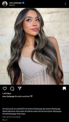 Balayage Straight Hair, Hair Color For Black Hair, Hair Inspo, Hair And Nails, Straight Hairstyles, Balayage, Black Hair, Beauty Makeup, Hair Makeup