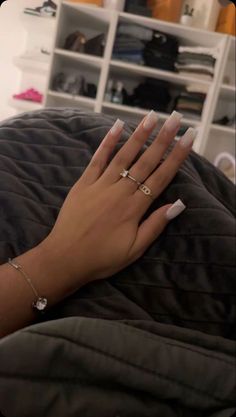 Square Acrylic Nails Classy, Classy Acrylic Nails Square, Acrylic Nails Square, Acrylic Nails Nude, Nails Classy, French Tip Acrylic Nails, Nails Square