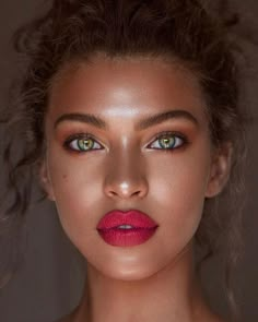 Batons Matte, Beautiful Eye Makeup, Red Lipstick, Beautiful Makeup, Beautiful Eyes, Beauty Make Up