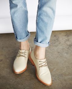 James Oxford Shoes - Nisolo Leather Oxfords Women, Cute Shoes Boots, Beige Dress, The James, Beige Dresses, Women Oxford Shoes, Womens Oxfords, Womens High Heels, Cute Shoes