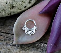 Septum Piercing Silver, Ring Septum Piercing, Silver Septum Ring, Marquesan Tattoos, Indian Nose Ring, Brass Hoop Earrings, Septum Jewelry, Big Hoop Earrings, Jewelry Ads