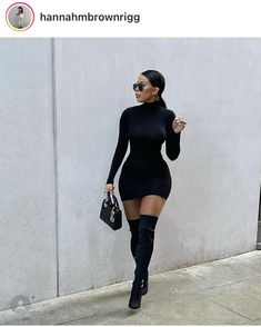 Hannah Brownrigg, Karolina Cruz, Turtle Neck Dress Outfit, Bota Over, Gown For Women, Pant Suits, Black Dress Outfits, Classy Casual Outfits