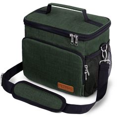 PRICES MAY VARY. THERMAL INSULATED: Lining with Eco-friendly EVA material, interior padded with 5mm thicken insulation pearl foam, protect with 300D polyester & oxford outer fabric, Tiblue lunch box is designed with triple Insulated to keep food stay cold/warm/fresh for hours, perfect for on-the-go meals, picnics, road trips, lunch at the office, the school, the beach and more! LEAKPROOF & WATERPROOF: Extra thick soft EVA liner and the heat-welded seams to guard against leaks and easy to clean. Lunch Boxes For Men, School Picnic, Cooler Tote Bag, Insulated Lunch Tote, Lunch Tote Bag, Cooler Tote, Sac Lunch, Picnic Bag, Insulated Lunch Box