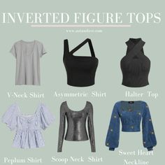 Inverted Triangle Body Shape Kpop Idols, Inverted Triangle Outfits Grunge, Clothes For Inverted Triangle, Short Inverted Triangle Outfits, Inverted Triangle Clothes, Interverted Triangle Body Shape Outfits, Inverted Triangle Body Workout, Inverted Triangle Models, Tops For Triangle Body Shape