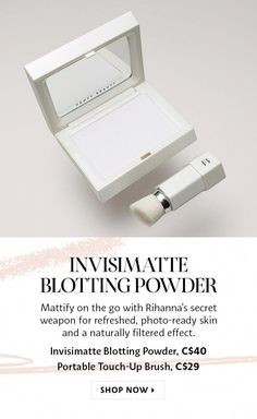 Blotting Powder, Fenty Makeup, Makeup Dark Skin, Rihanna Makeup, Designer Makeup, Foundation Tips, Makeup Dark, Haircare Tips, Translucent Powder