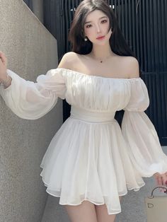 43687478984748|43687479017516|43687479050284 Feminine Off-shoulder Mini Dress, Chic White Mini Off Shoulder Dress, White Feminine Off-shoulder Mini Dress, White Mini Length Off Shoulder Dress For Brunch, Chic Off-shoulder White Mini Dress, Chic White Off-shoulder Mini Dress, Y2k Princess, Fluffy Dress, Party Mini Dress