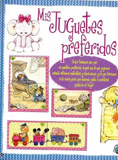 a book with pictures of children's toys and words in spanish on the cover