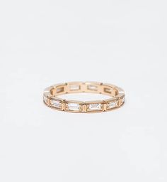 Wheat Baguette Eternity Band | Anna Sheffield | No.3 Luxury Baguette Cut Cubic Zirconia Eternity Band, Gold Eternity Band With Baguette Diamonds, Luxury Eternity Band In Diamond White With Baguette Cut, Yellow Gold Eternity Band With Baguette Diamonds, Elegant Baguette Cut Channel Set Eternity Band, Elegant Baguette Cut Eternity Band, Luxury Baguette-cut Eternity Band With Diamond Accents, Baguette Cut Eternity Band With Diamond Accents, Elegant Eternity Band With Baguette Diamonds In Cubic Zirconia