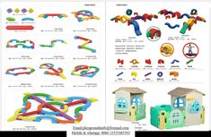 various types of plastic toys for children