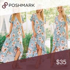 Women’s Floral Hi Low Maxi Dress Women’s Floral Hi Low Maxi Dress. 95%Rayon 5%Spandex. 7th Roy Dresses Maxi Stitch Dresses, Amazing Closets, Love Stitch, Womens Maxi Dresses, Dresses Maxi, High Low Dress, Kimono Top, Cover Up, Maxi Dress