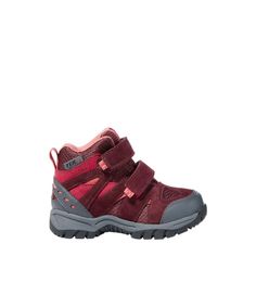 Share your love of the outdoors with the little ones with our toddler Trail Model Hikers, featuring the same quality as our popular grown up version a" sized down for the next generation of adventure seekers. Order regular shoe size. Fit best with midweight socks. Half sizes order up. Spot clean. Mesh nylon fabric and water-resistant suede upper. TEK2.5 waterproofing barrier ensures little feet stay dry in all conditions. Cushioned EVA midsole ensures sneaker-like comfort, for fun on and off the Casual Insulated Hiking Boots For Adventure, Red Outdoor Sneakers, Red Waterproof Boots For Outdoor, Sporty Scratch-resistant Hiking Sneakers, Insulated Nylon Sneakers For Hiking, Waterproof Winter Adventure Sneakers, Sporty Insulated Sneakers For Outdoor, Winter Adventure Waterproof Sneakers, Red Non-slip Sneakers For Outdoor Activities