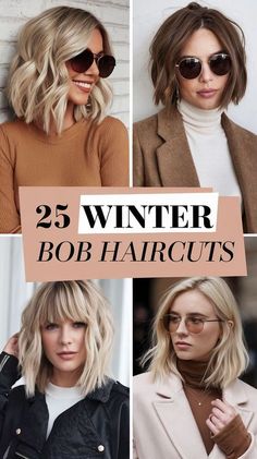 Short Winter Haircuts, Winter Haircut 2024, Winter 2024 Haircut, 2025 Haircut For Women, 2025 Bob Hair Trends, Short Hair 2025 Trends Women, Haircut 2020 Trends Women, 2025 Bob Haircut, Trending Short Haircuts 2024