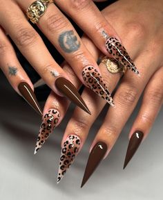 Stilleto Cheetah Nails, Cheetah Nails Stiletto, Stiletto Leopard Nails, Cheetah Print Stiletto Nails, Burgundy Leopard Nails, Cheetah Stiletto Nails, Leopard Print Nails Almond, Stiletto Acrylic Nails Designs, Leopard Nail Ideas