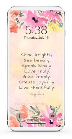 an iphone case with the bible verse in pink and orange flowers on it, which reads 5 38