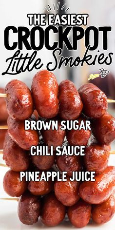 the best crockpot little smokies brown sugar chili sauce pineapple juice