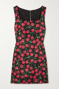 Cherries are something of a lucky charm in Dolce&Gabbana's High Spring '23 collection. This dress is made from satin in a classically feminine silhouette that lets the playful print sing. Cool Girl Style, Night Dresses, Dolce Gabbana Dress, Date Night Dresses, Gowns Of Elegance, Satin Mini Dress, Dolce E Gabbana, Red Mini Dress, Lucky Charm