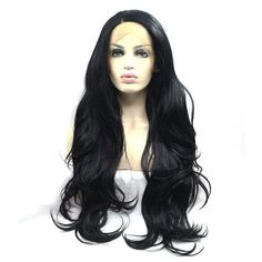 Wig Queen Arwen - The Drag Queen Closet Black Hair Long Hair, Black Hair Wigs, Afro Curls, Wig Curly, Front Hair, Wigs Synthetic, Quality Wigs, Hair Women, Black Wig