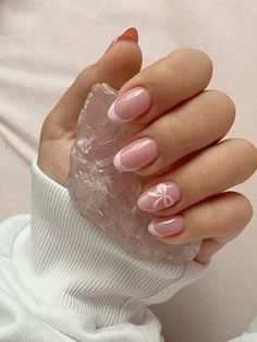 Bow Nail Designs, Pink White Nails, School Nails, Short Acrylic Nails Designs, Short Acrylic