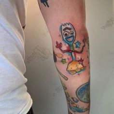 a person with a tattoo on their arm